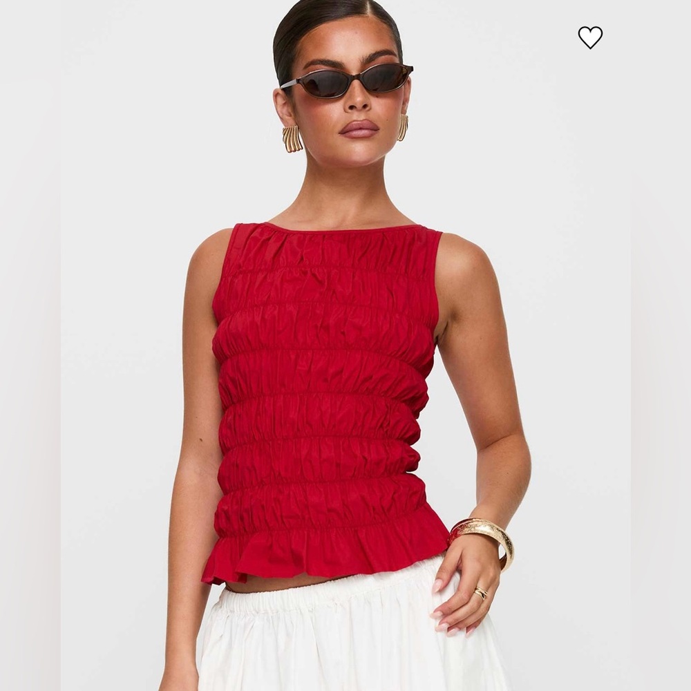Princess Polly Shirred Blouse